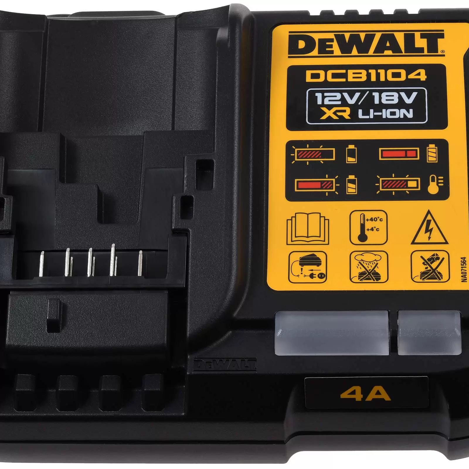 Dewalt Akku-Schnellladegerät / Akku-Ladegerät 10,8-18V DCB1104 für alle XR-Schiebe-Akkus