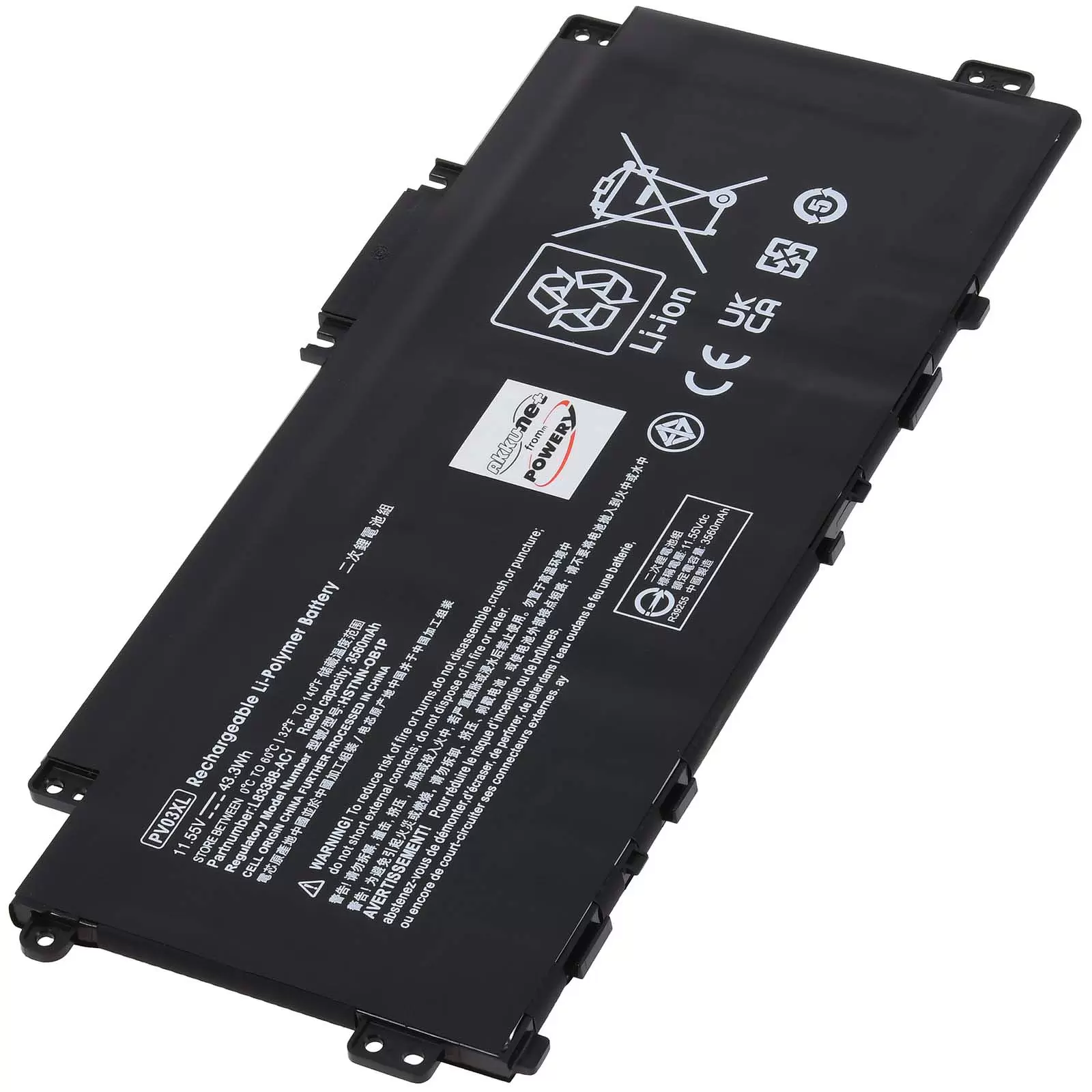 Akku passend für Laptop HP Pavilion 13-bb0069TU Pavilion 13-BB0062TU Typ PP03XL