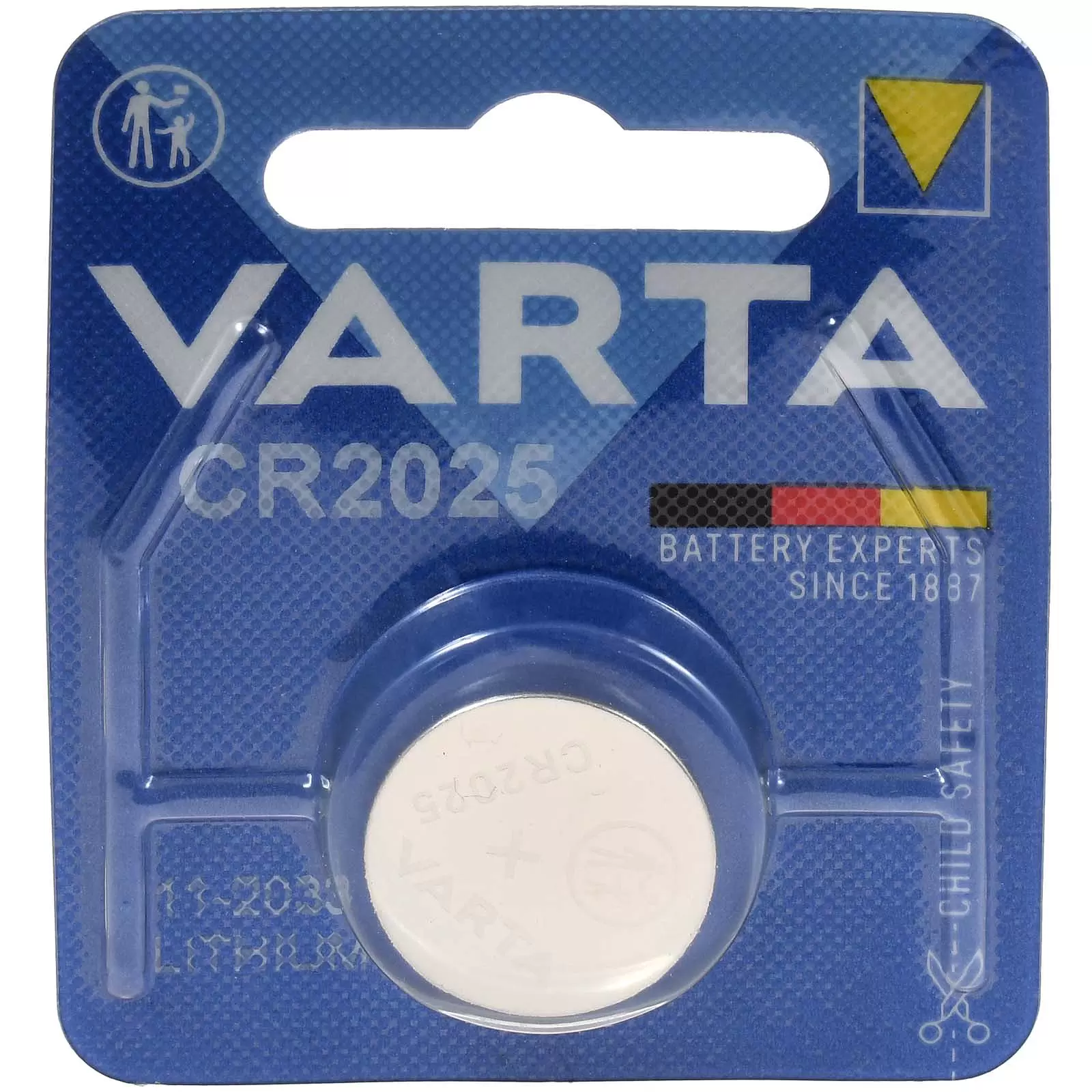 Varta Lithium Knopfzelle CR2025 DL2025 1er Blister