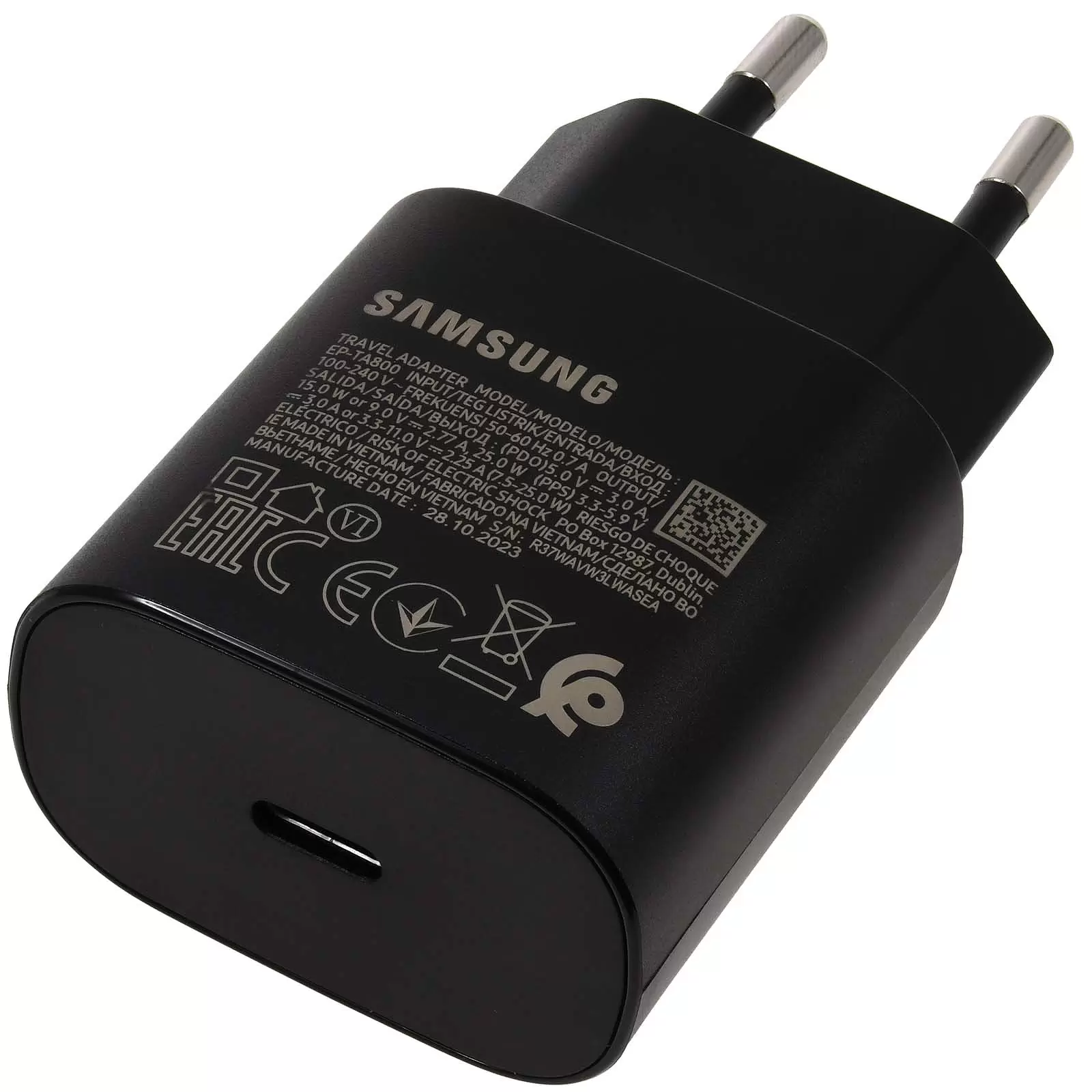 Samsung Schnellladegerät 25W EP-TA800, Schwarz, Samsung Galaxy A80