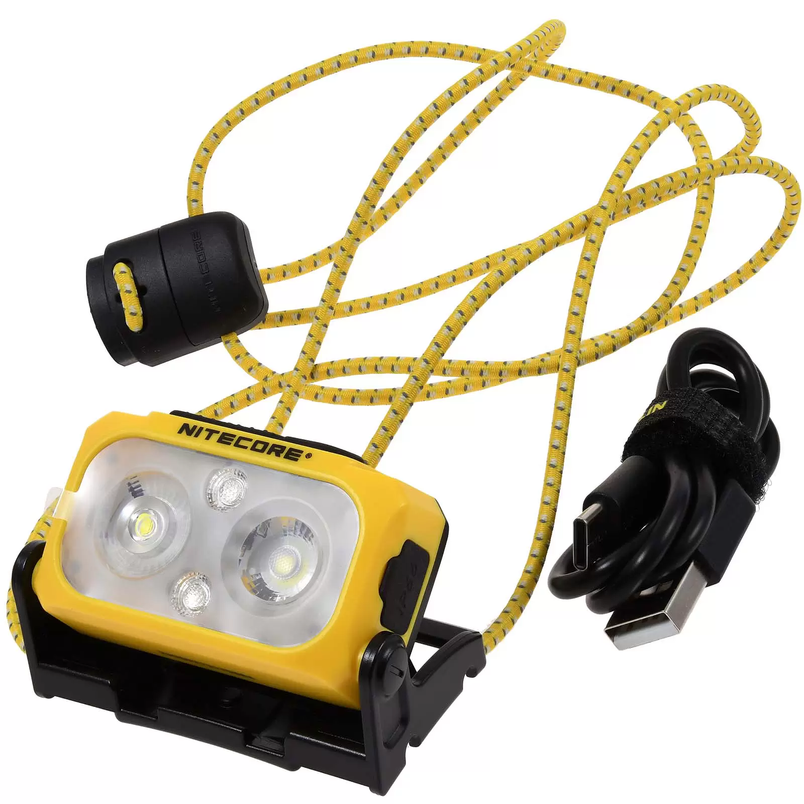 Nitecore NU21 LED Kopflampe, Stirnlampe, Headlamp, USB-C, max. 360 Lumen gelb