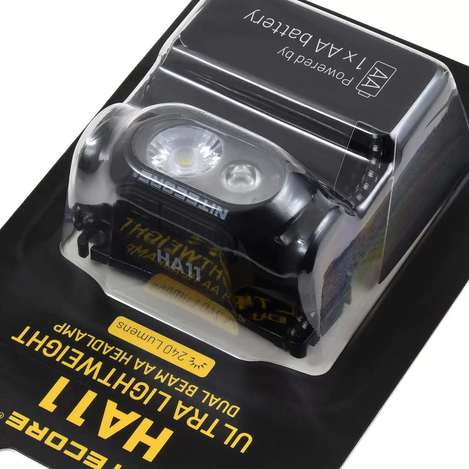 Nitecore HA11 LED Kopflampe, Stirnlampe, Headlamp max. 240 Lumen