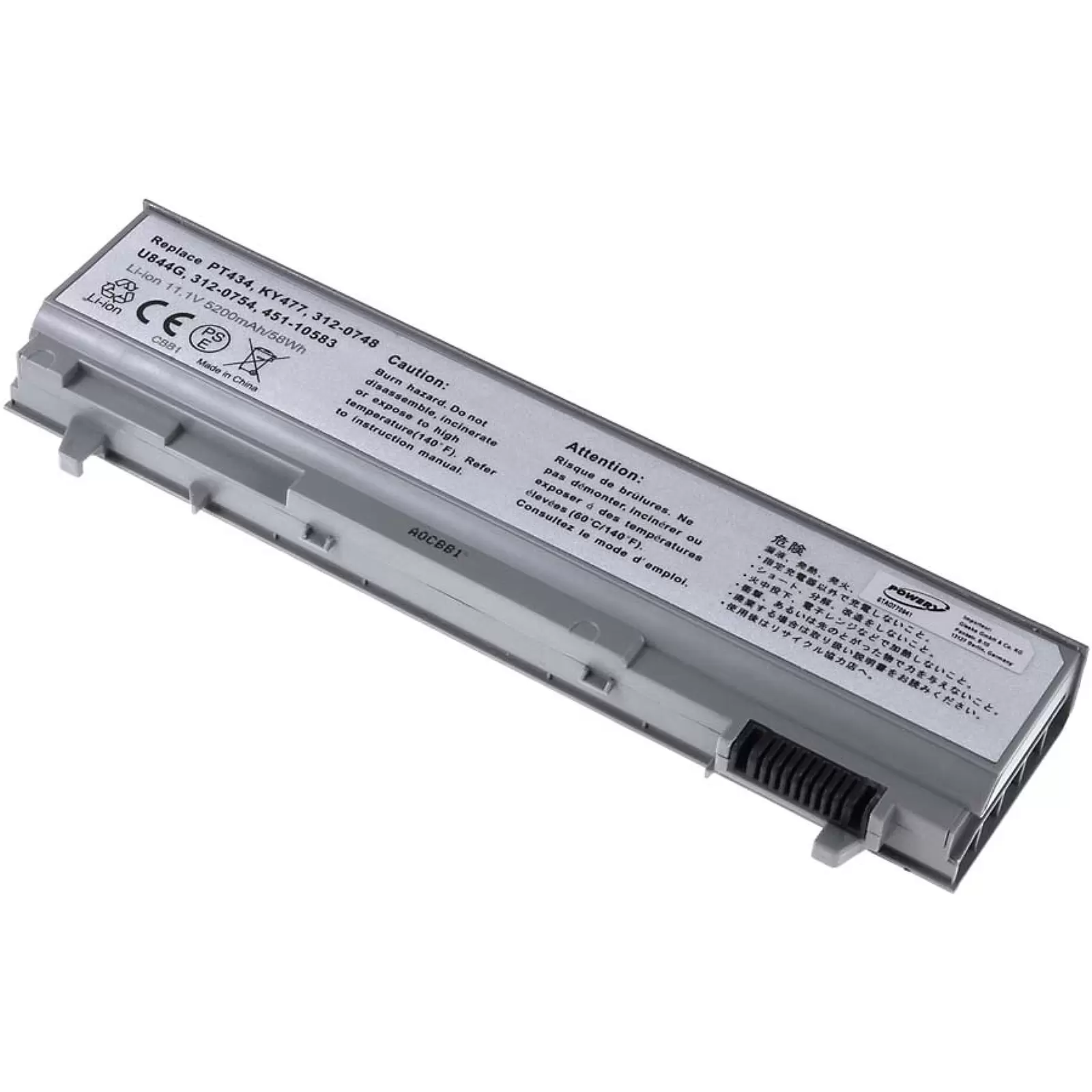 Akku für Dell Latitude E6400/Precision M2400/ M4400/ Typ PT434