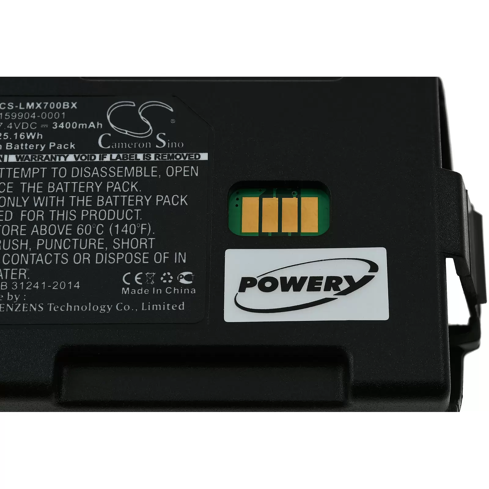 Powerakku für Barcode-Scanner LXE MX7/ Typ MX7A380BATT