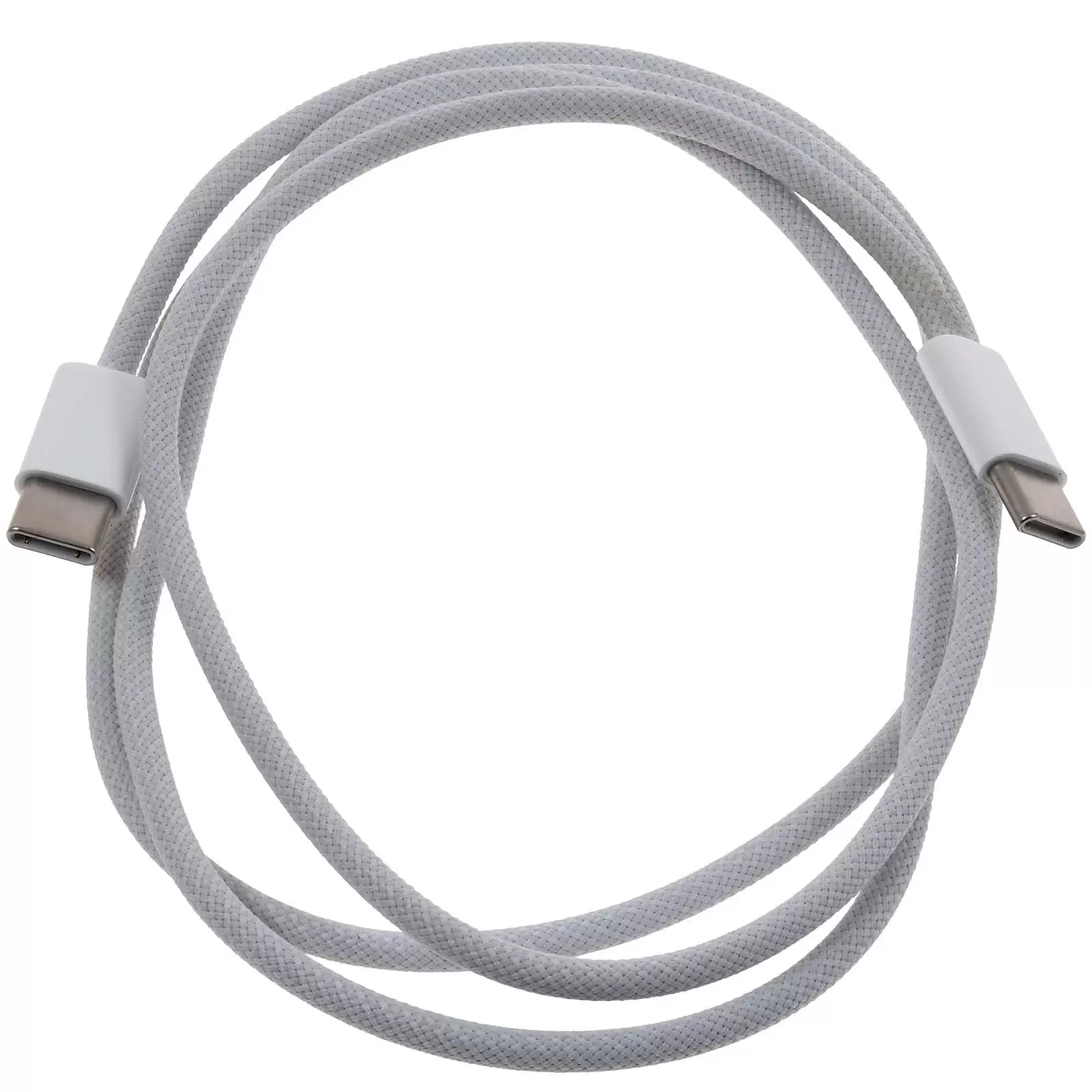 Apple A2795 USB-C auf USB-C Ladekabel gewebt 1m weiß