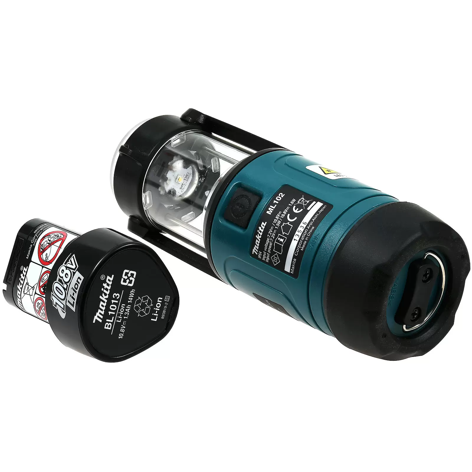 Makita Akku-Lampe ML102 7,2V-10,8V inklusive Original Makita Typ BL1013 10,8V Akku