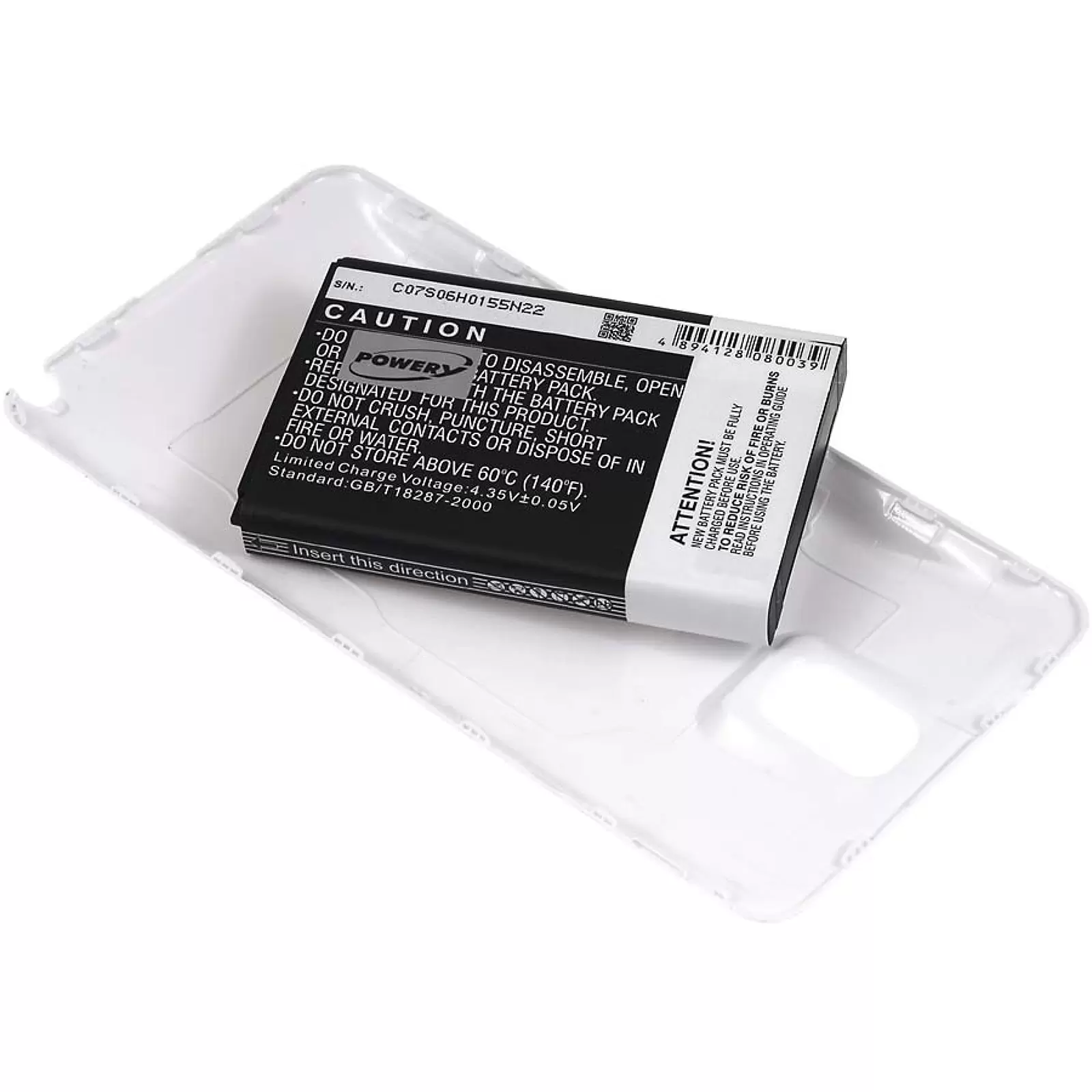 Akku für Samsung SM-N900 / Typ B800BE 6400mAh Weiß